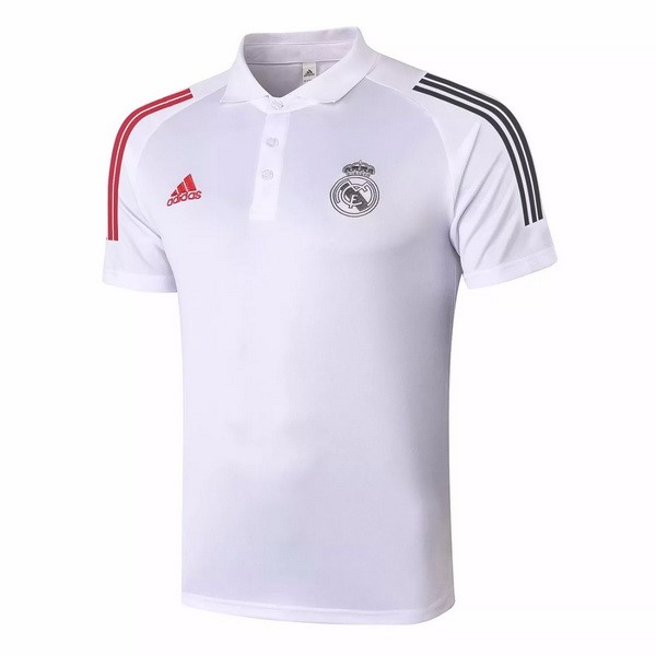 Polo Football Real Madrid 2020-21 Blanc Rouge